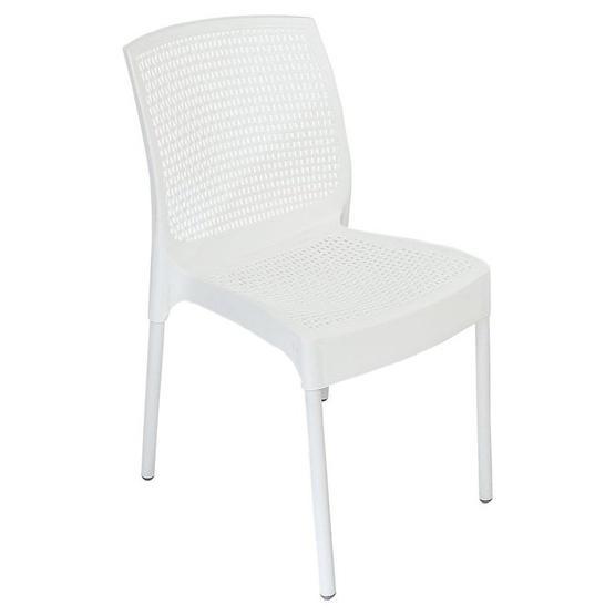 Mandella Defne Rattan 6 Adet Beyaz Sandalye