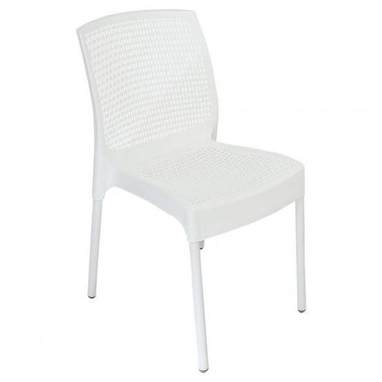 Mandella Defne Rattan 6 Adet Beyaz Sandalye