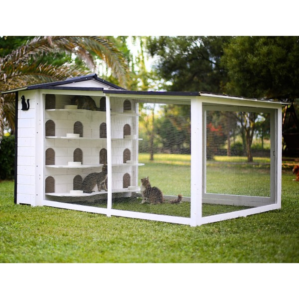 Mandu Bahçeli Kedi Apartmanı (Kedi Evi) + Mama Kapları Hediye Evcil Hayvan Ürünleri Fiyatı