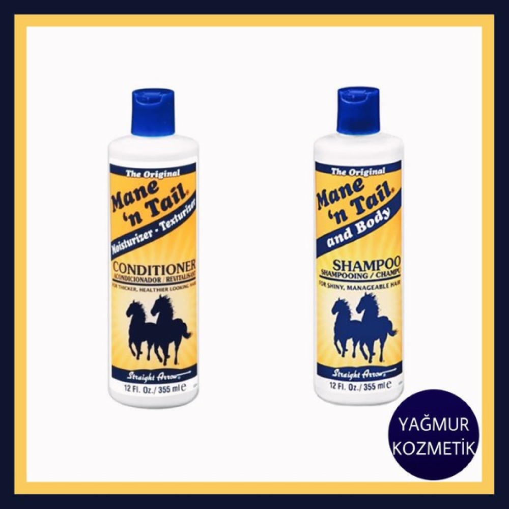 Mane'n Tail For Shiny Shampoo 355ml.&Shıny Conditioner 355ml. - 2Lİ Oto Boyaları Fiyatı