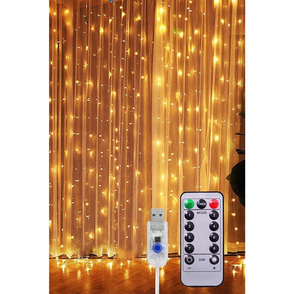 Manessa LED Kumandalı 8 Ayrı Moda Sahip Perde LED Peri LED USB TV Aksesuarları Fiyatı