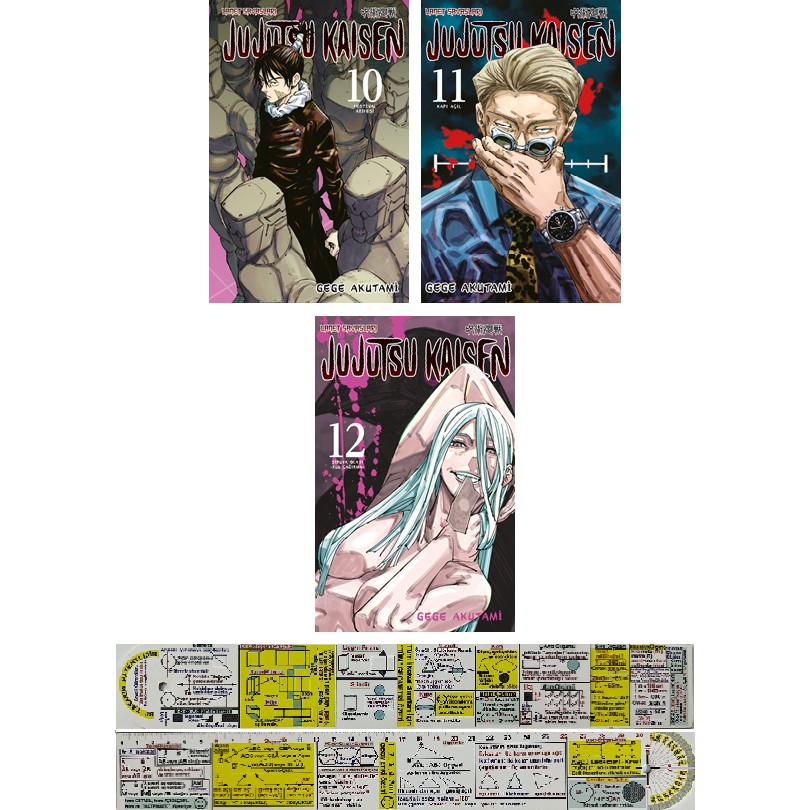 Manga Seti / Jujutsu Kaisen 10. 11. 12. Ciltler (Matematik Öğreten Cetvel) - Gege Akutami Çizgi Roman Fiyatı
