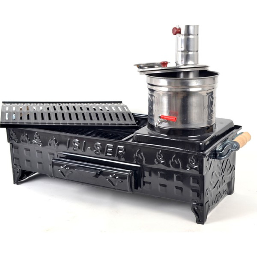 Mangal Sepetim Semaverli Mangal Çekmeceli 5 Litre Hazneli 31X73 Bahçe Mangalı & Barbekü Fiyatı