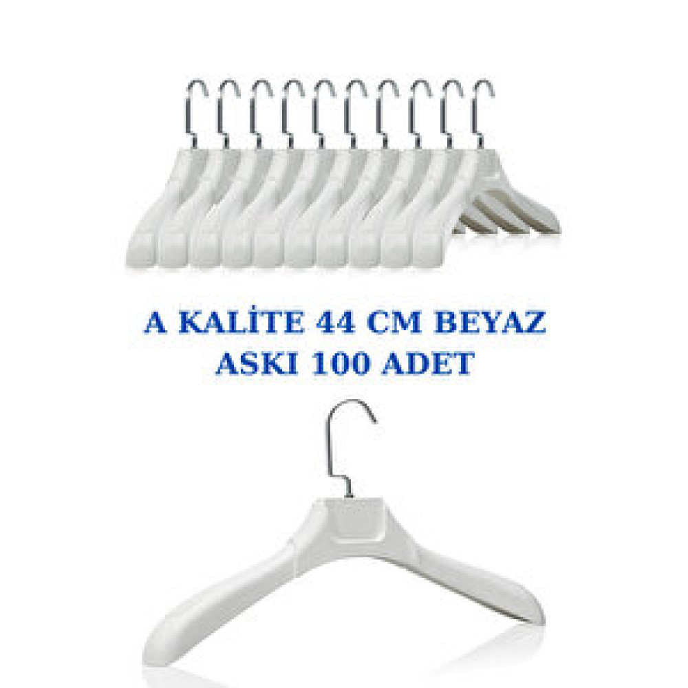 Manken İstanbul 100 Adet Soft Beyaz Abs Plastik Askı Ceket Elbise Askısı Kıyafet Askısı Gömlek Askısı Dolap İçi Düzenleyici Fiyatı