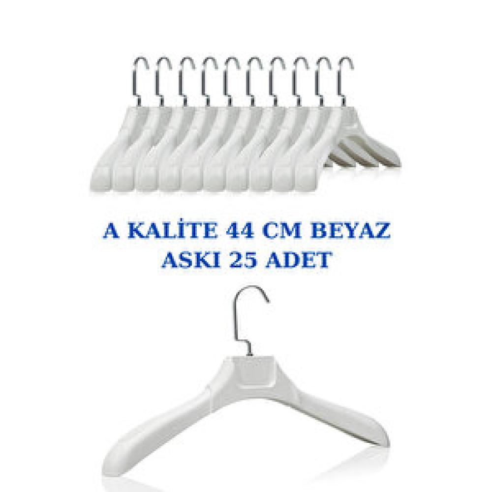 Manken İstanbul 25 Adet Soft Beyaz Abs Plastik Askı Ceket Elbise Askısı Kıyafet Askısı Gömlek Askısı Dolap İçi Düzenleyici Fiyatı