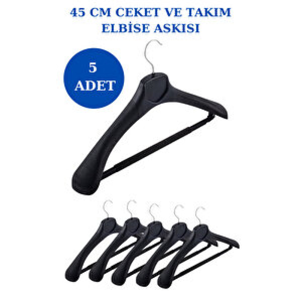 Manken İstanbul (5 Adet) Plastik Yüksek Kalite Ceket Askısı,elbise Askısı,takım Elbise Askısı Dolap İçi Düzenleyici Fiyatı