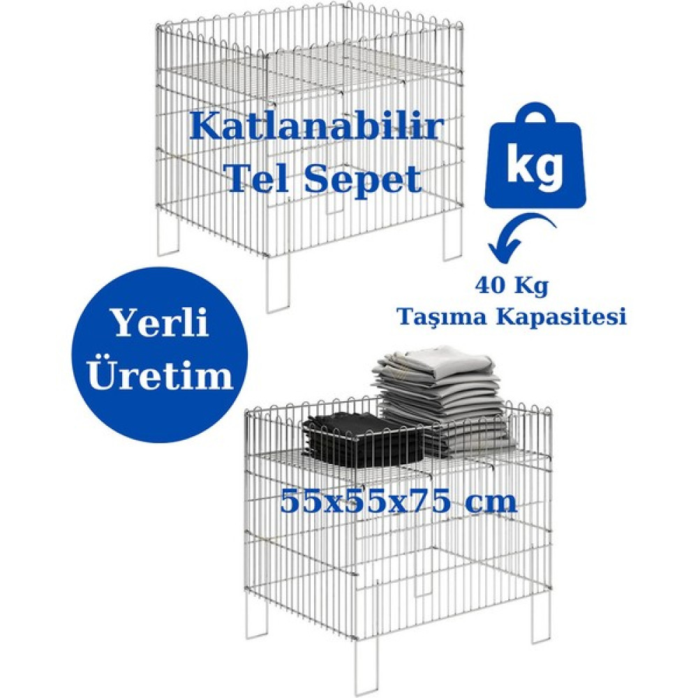 Manken İstanbul Katlanılabilir Tel Sepet Indirim Sepeti Havuz Sepet Market Sepeti Çamaşır Sepeti Sepet Fiyatı