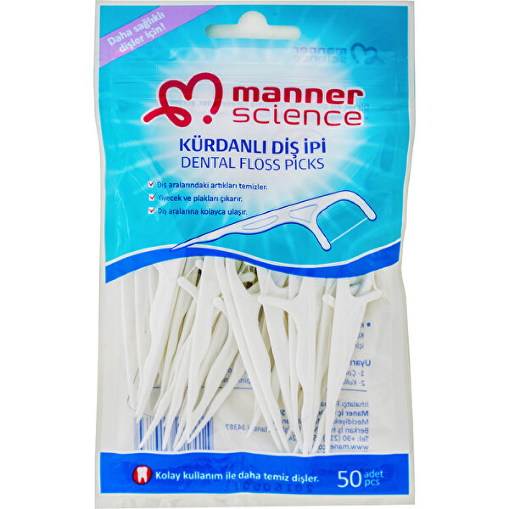 Manner Science Kürdanlı Diş İpi 50'li Diş İpleri Fiyatı