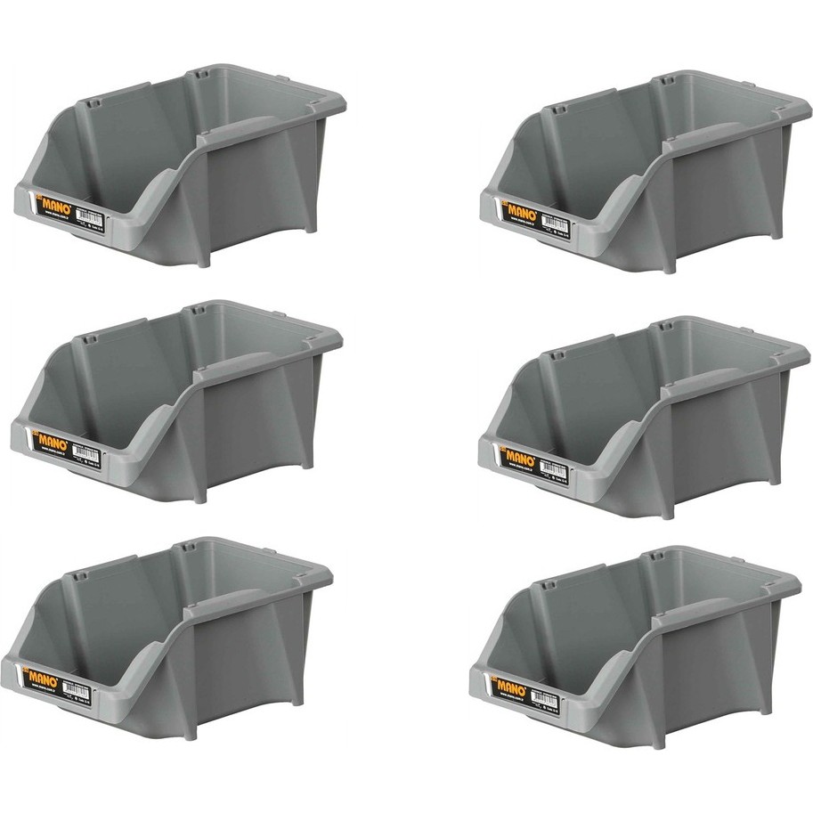 Mano Plastik Avadanlık Parça Kutusu 6 Parça Gri 200X300X130 mm SSD / Solid State Drive Fiyatı