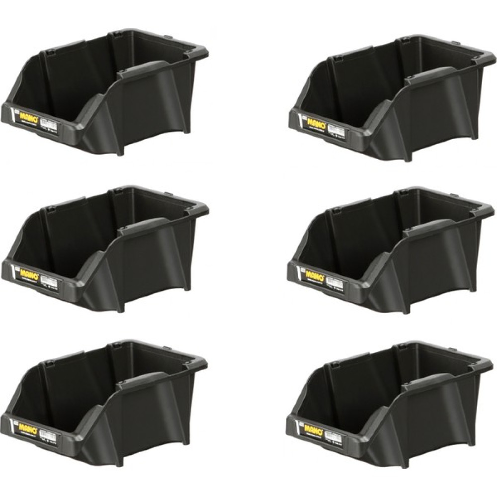 Mano Plastik Avadanlık Parça Kutusu 6 Parça Siyah 200X300X130 mm Alet Çantası & Dolabı Fiyatı
