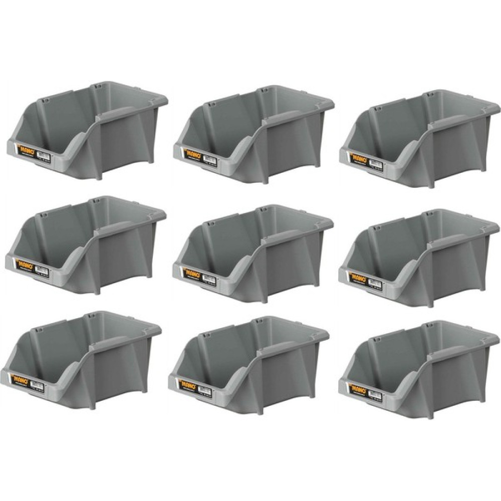 Mano Plastik Avadanlık Parça Kutusu 9 Parça Gri 152X245X122 mm Alet Çantası & Dolabı Fiyatı