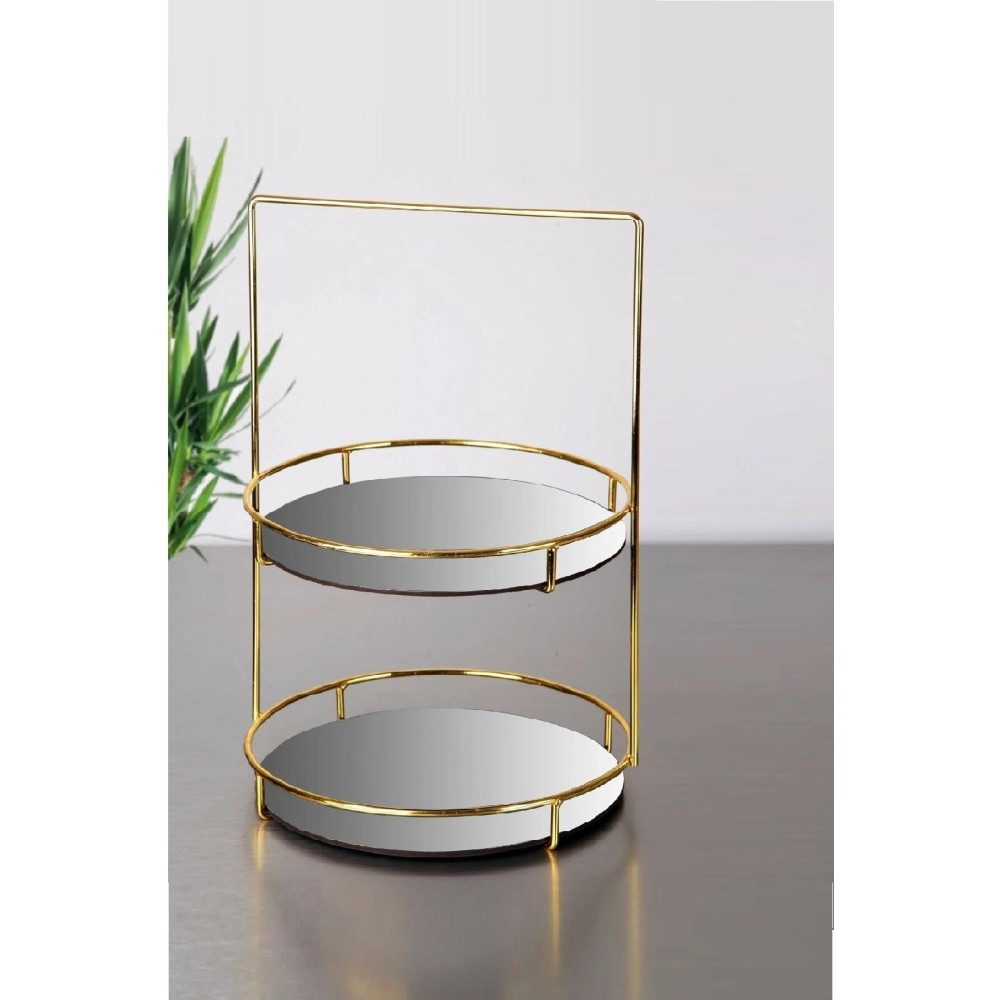 Manor 38cm 2 Katlı Gold Lüx Ikramlık Mutfak Gereçleri Fiyatı