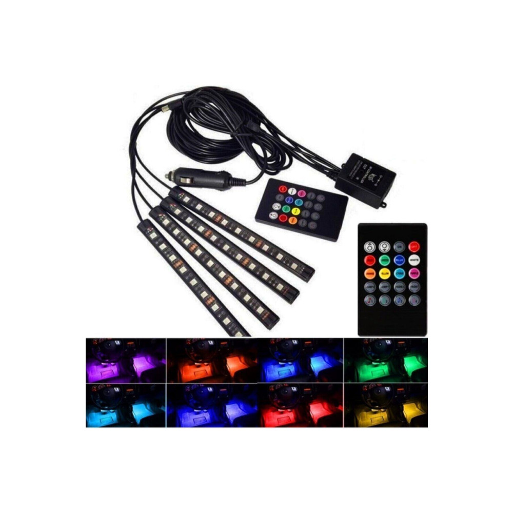 Manor Araç Içi Ayak Altı Led Sese Duyarlı 12li - Rgb Oto Aydınlatma Fiyatı