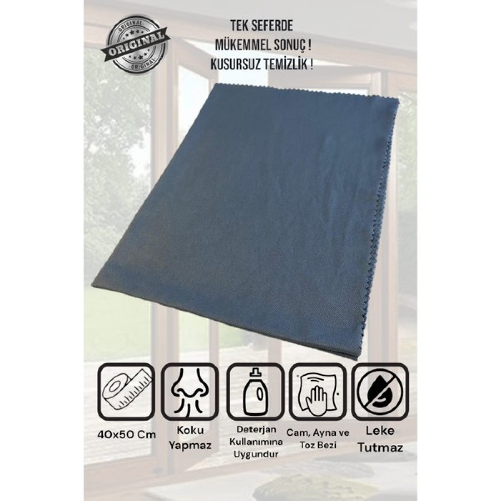 Manosta Missclean ( 1 Adet ) Gri Mikrofiber Sihirli Cam ve Ayna Temizlik Bezi 40*50 cm Temizlik Malzemeleri Fiyatı