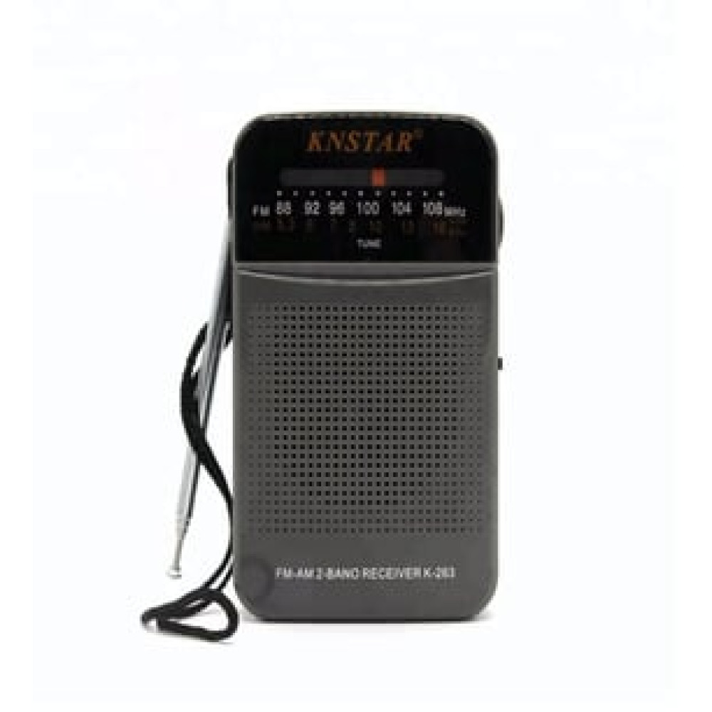 Manuel Kanal Aramalı FM Radyo - Mini Cep Radyosu - KNSTAR K-263 Alarmlı Saatler & Radyolar Fiyatı