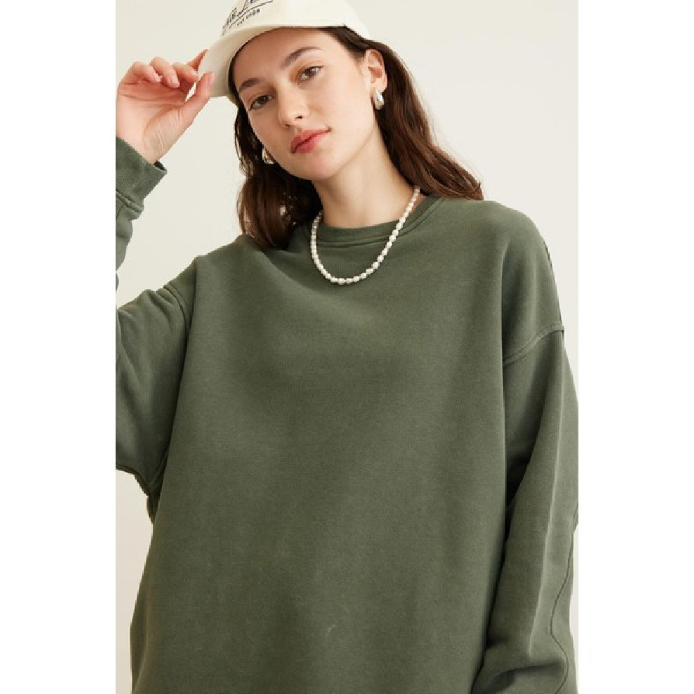 Manuka Premıum Sweatshırt Yeşil Bayan Sweatshirt Fiyatı