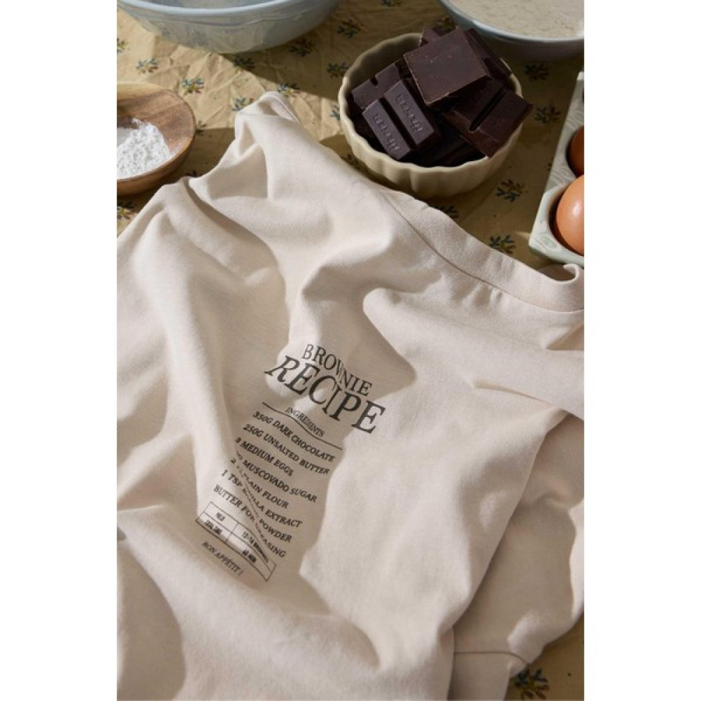 Manuka Soluk Efektli Baskılı Sweatshırt Bej Bayan T-shirt Fiyatı
