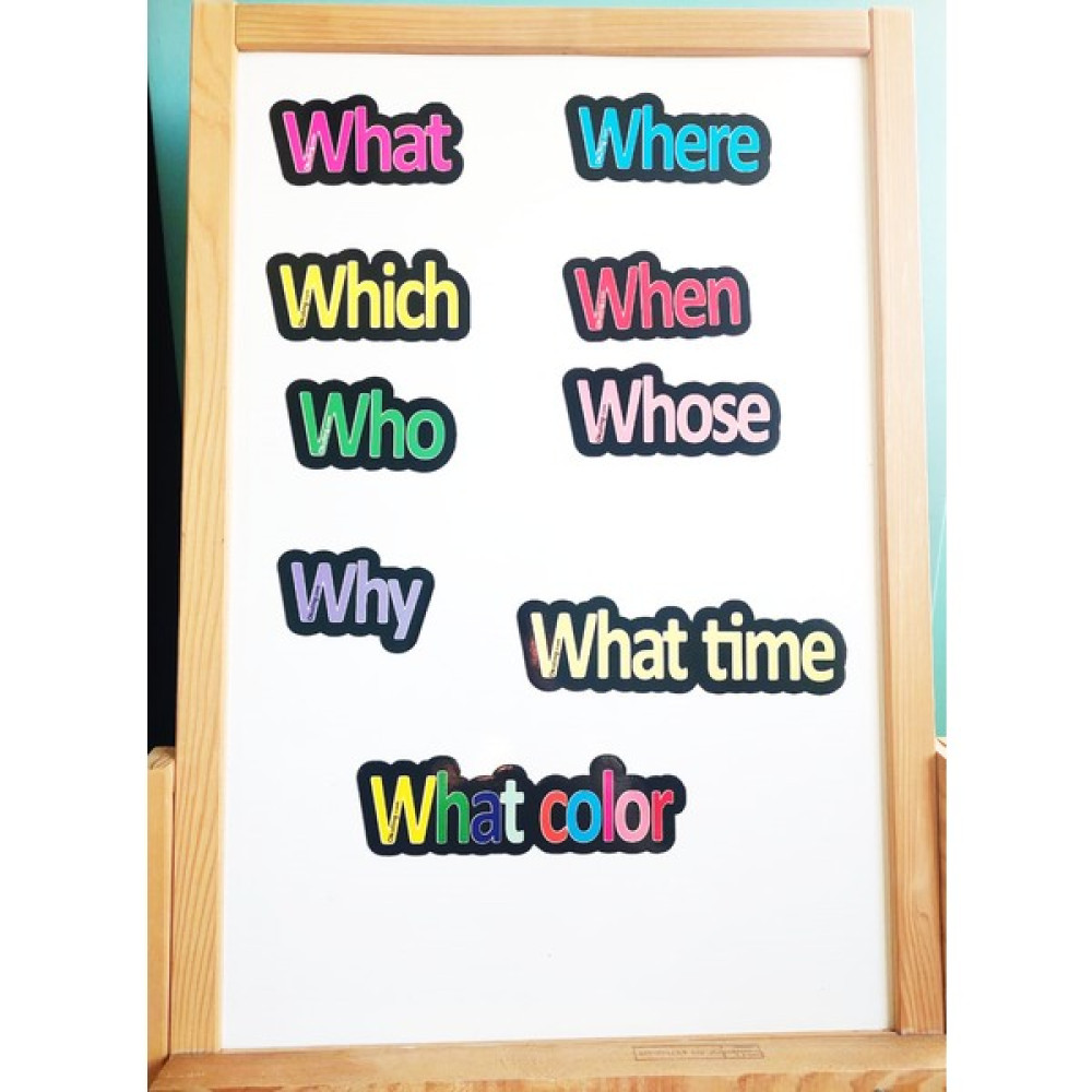 Manyetik İngilizce Kelime Kartları Soru Kelimeleri - Question Words Yabancı Dil Kartları Fiyatı
