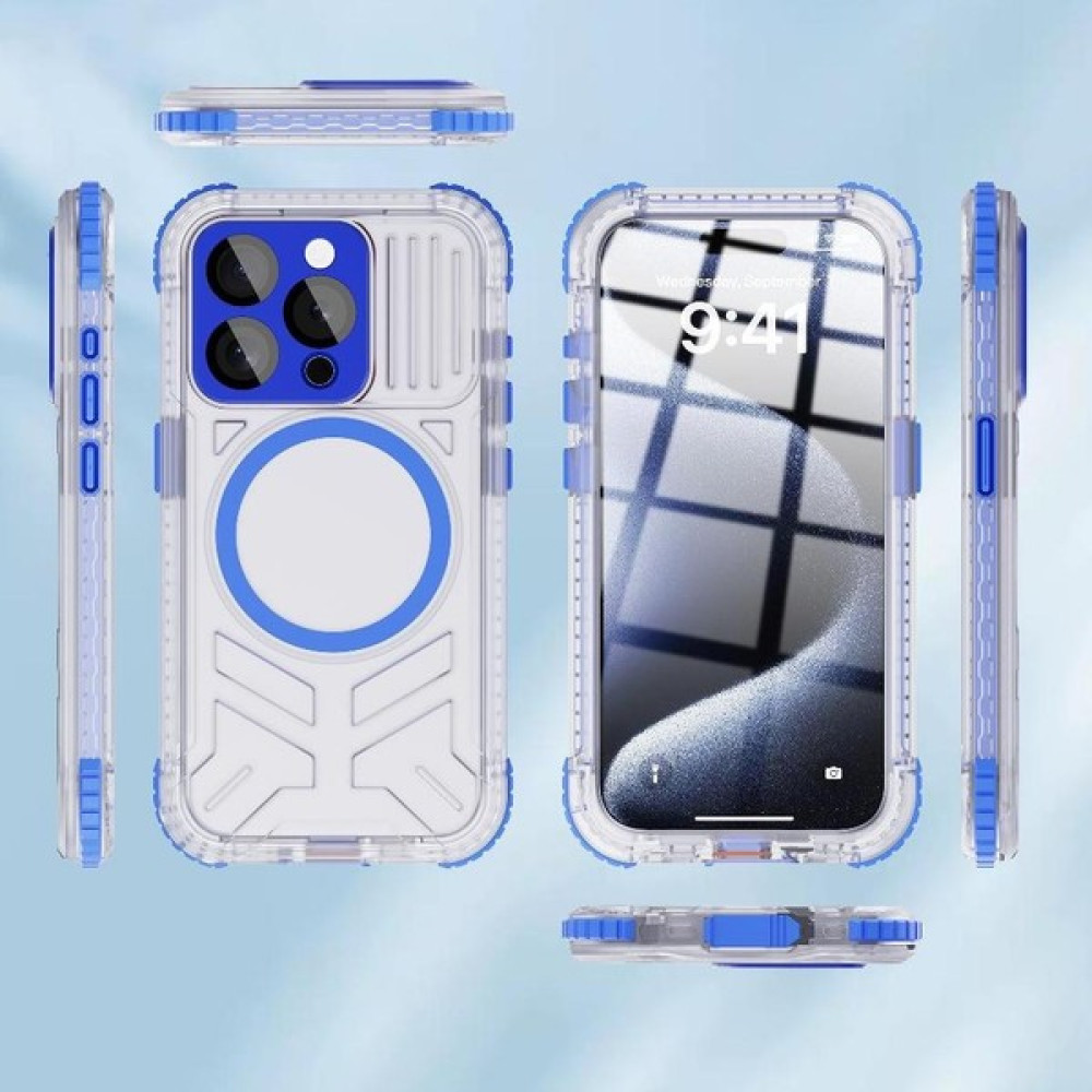 Manyi Mall Iphone 15 Pro Max Ekran Koruyucu IP68 Su Geçirmez Tam 12FT (Yurt Dışından) - Karanlık Mavi Cep Telefonu Kılıfı Fiyatı