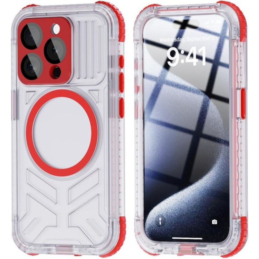 Manyi Mall Iphone 15 Pro Max Ekran Koruyucu IP68 Su Geçirmez Tam 12FT (Yurt Dışından) - Kırmızı Cep Telefonu Kılıfı Fiyatı