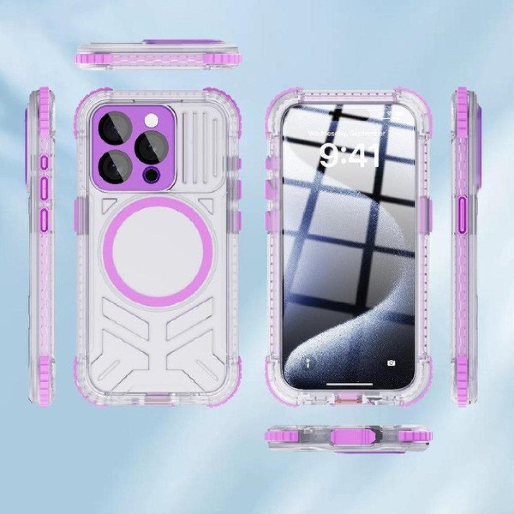 Manyi Market Iphone 15 Pro Max Ekran Koruyucu IP68 Su Geçirmez Tam 12FT (Yurt Dışından) - Leylak Moru Cep Telefonu Kılıfı Fiyatı