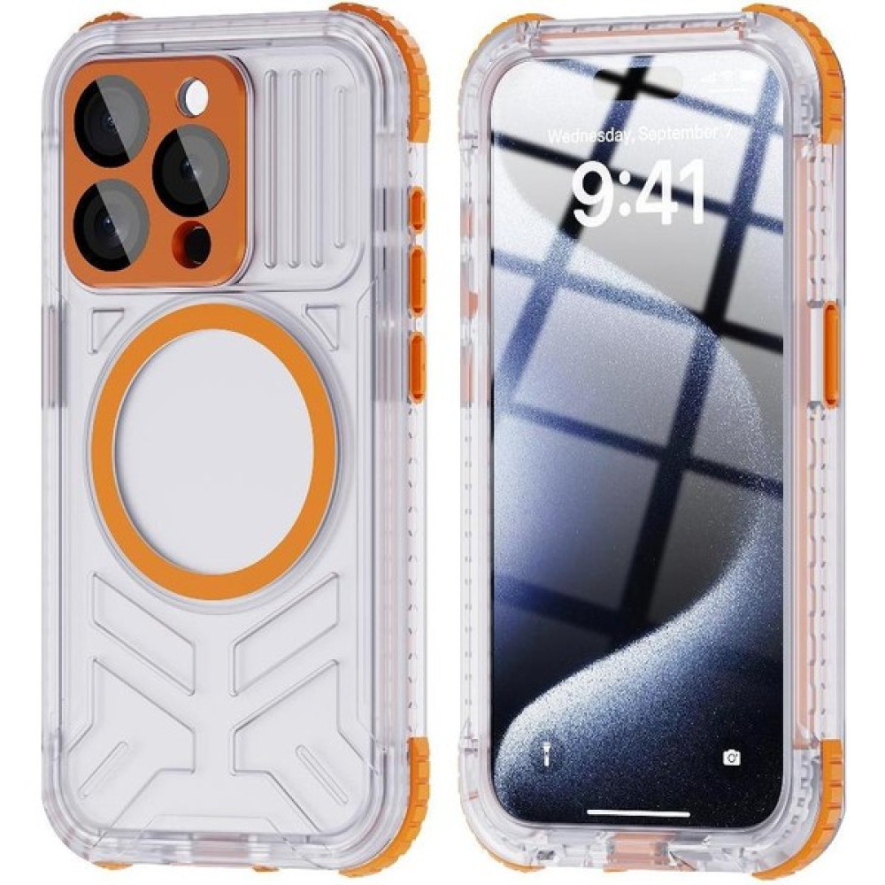 Manyi Market Iphone 15 Pro Max Ekran Koruyucu IP68 Su Geçirmez Tam 12FT (Yurt Dışından) - Turuncu Cep Telefonu Kılıfı Fiyatı