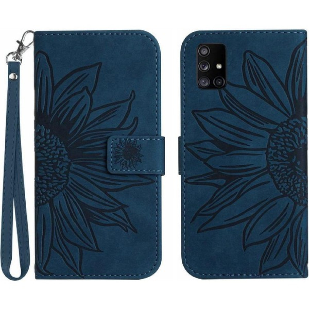 Manyi Market Kart Yuvaları Tutucu ile Samsung Galaxy A71 4g Için Kılıf Kısa Kayış Flip Pu (Yurt Dışından) - Mavi - Yeşil Cep Telefonu Kılıfı Fiyatı