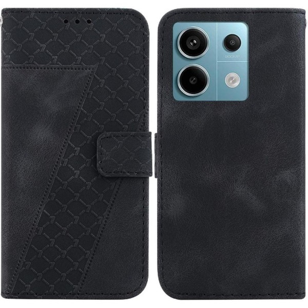 Manyi Market Telefon Kılıfı Için Xiaomi Redmi Not 13 Pro 5g Kabartmalı Desen Pu Deri (Yurt Dışından) - Siyah - Redmi Note 13 Pro 5G Cep Telefonu Kılıfı Fiyatı
