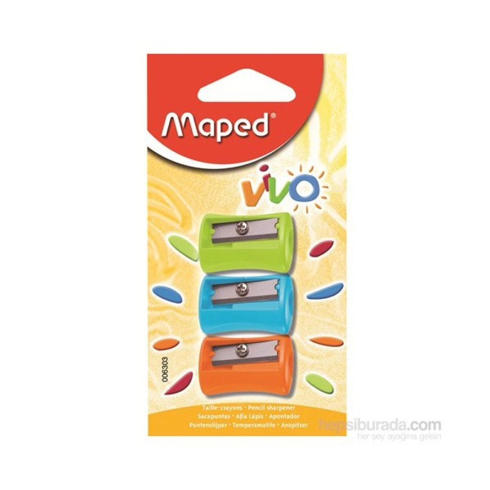Maped 006303 Vıvo Tek Delikli Kalemtraş X3 Kalemtıraş Fiyatı
