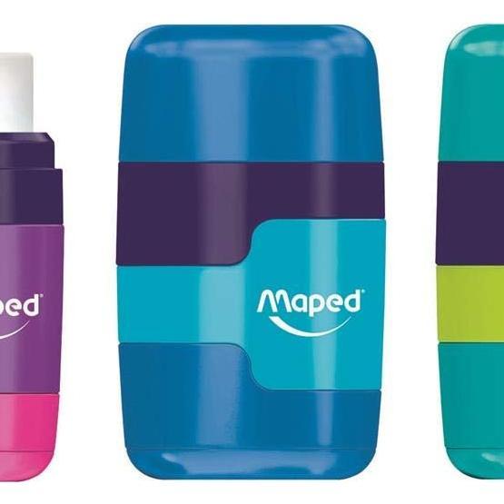 Maped 049221 Connect Çift Delikli Silgili Kalemtraş