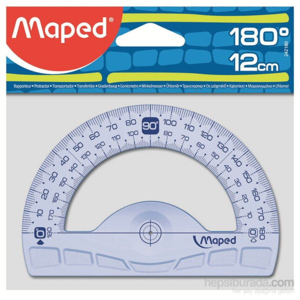 Maped 242180 12 cm Geometrik Açı Ölçer 180° Cetvel Fiyatı