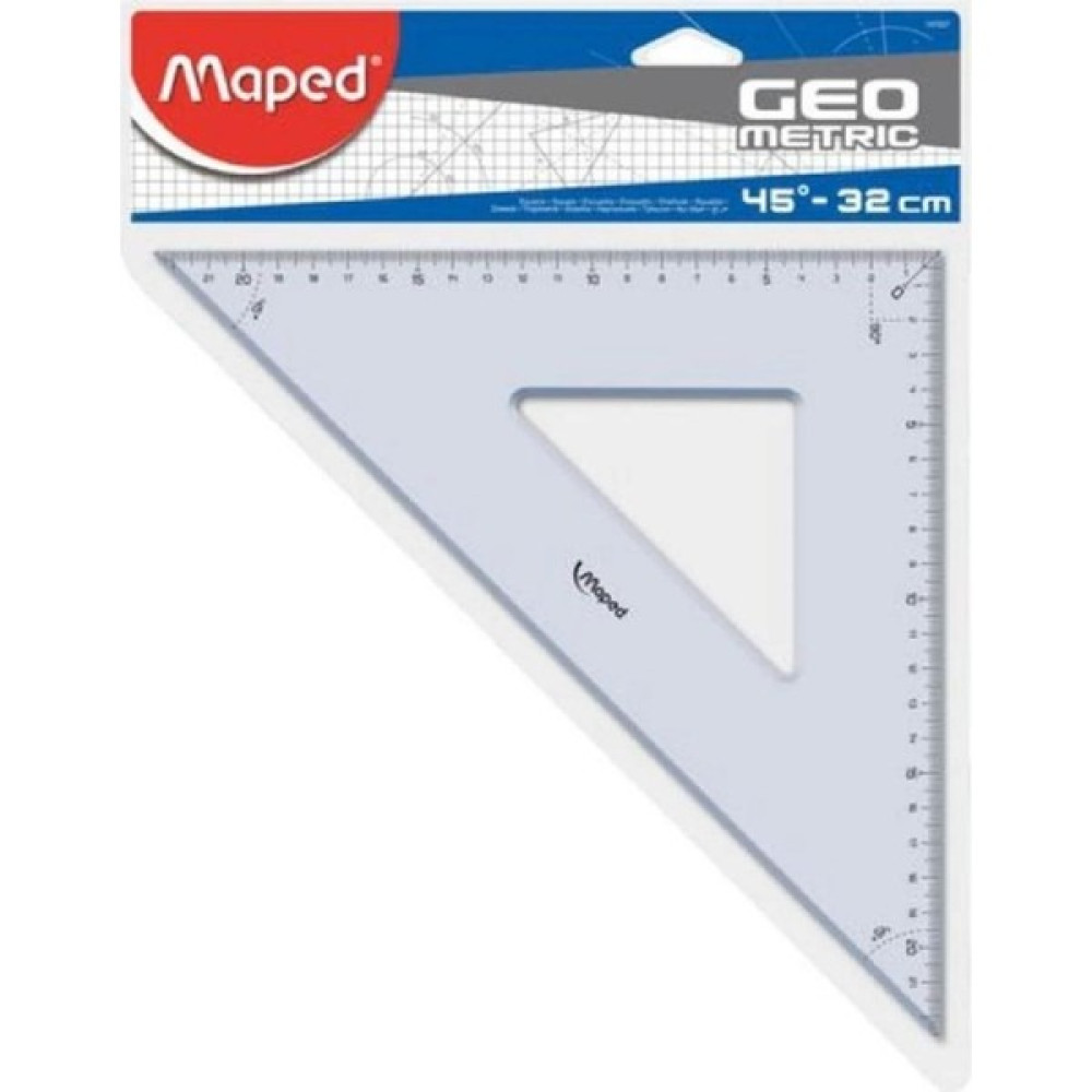 Maped 32CM Teknik Gönye Plastik Cetvel 45° Cetvel Fiyatı