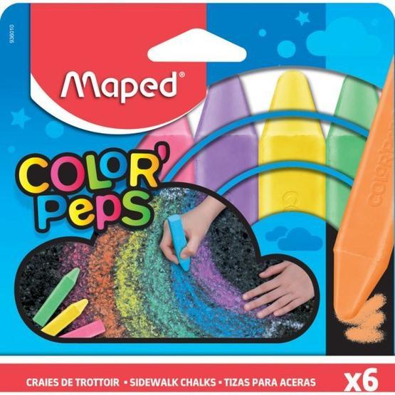 Maped 6 Renk Dış Mekan Yer Tebeşiri