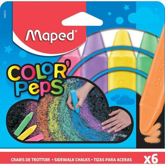 Maped 6 Renk Dış Mekan Yer Tebeşiri