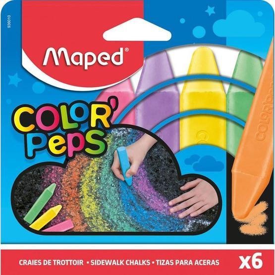 Maped 6 Renk Dış Mekan Yer Tebeşiri