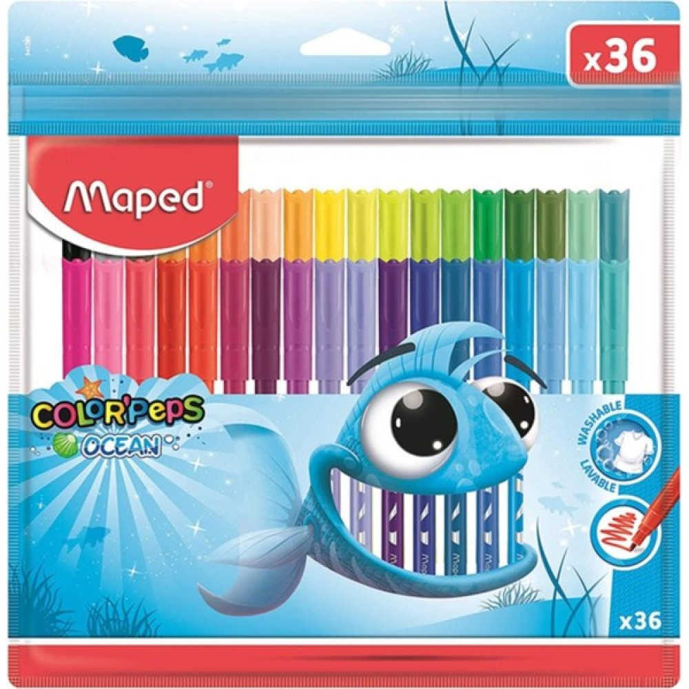 Maped Colorpeps Ocean Yıkanabilir Keçeli Kalem Seti 36 Renk Keçe Uçlu Kalem Fiyatı