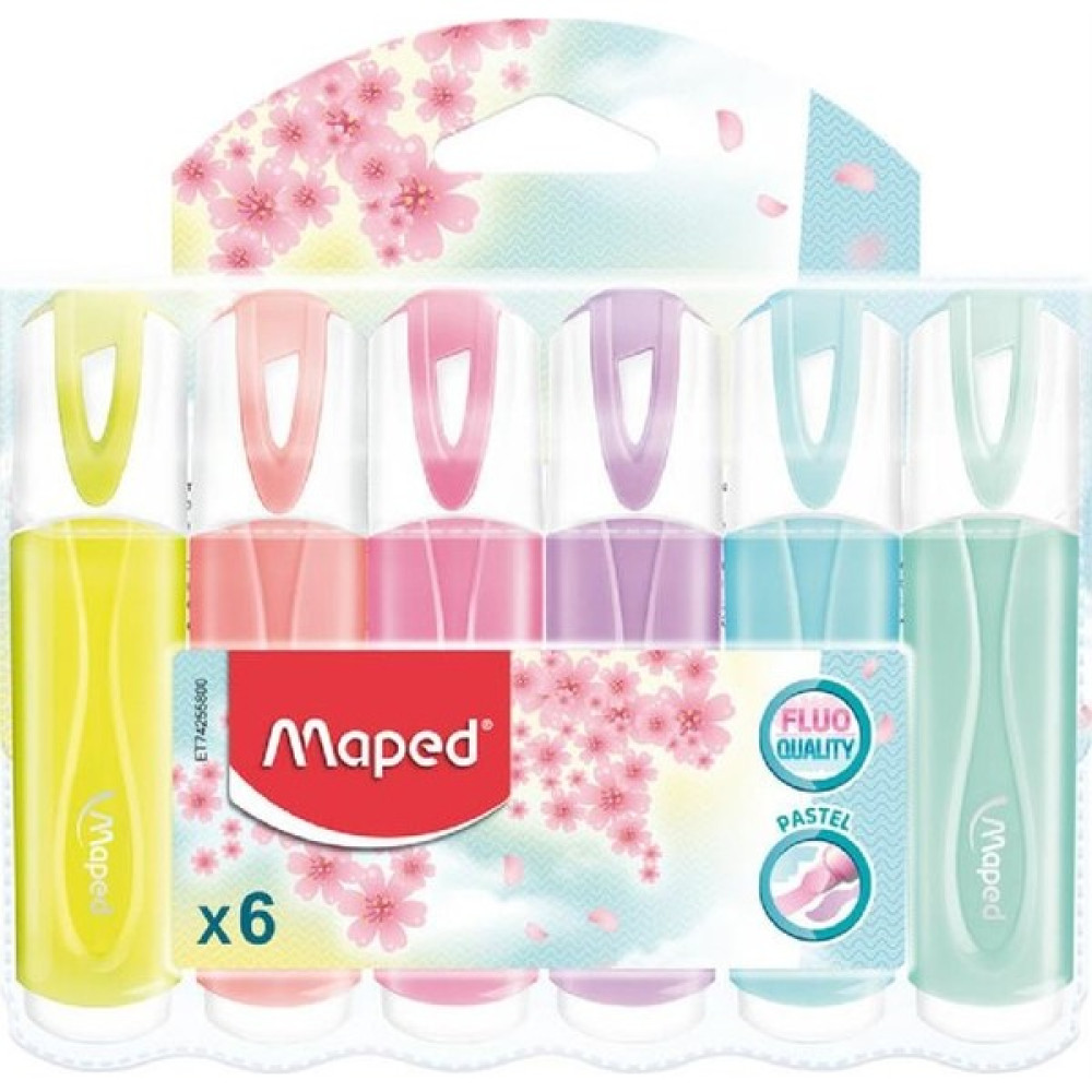 Maped Fosforlu Kalem Pastel 6 Renk Fosforlu Kalem Fiyatı