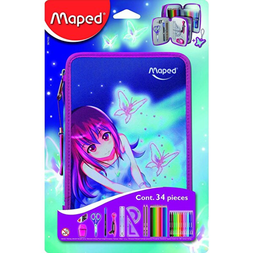 Maped Kalem Kutusu Dolu Kelebek 967435 Kalemlik (Kalem Kutusu) Fiyatı