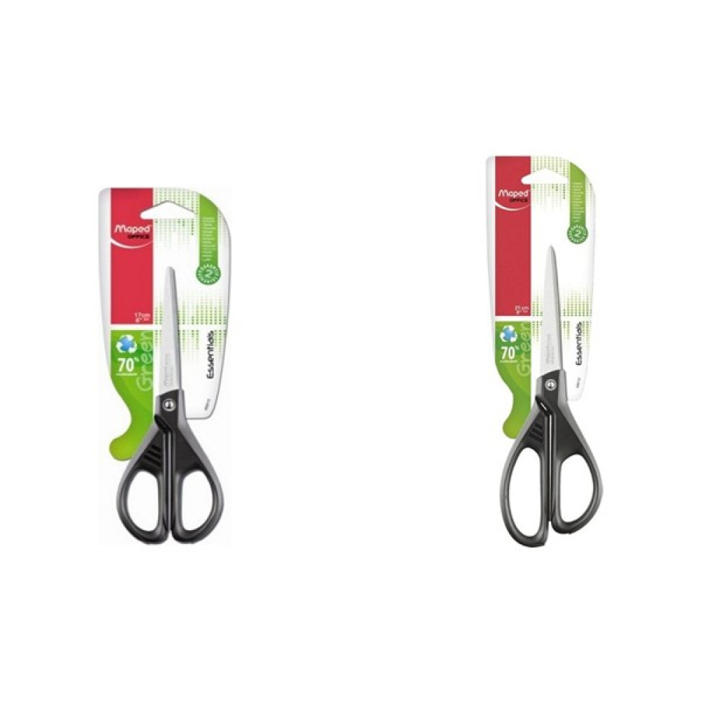 Maped Makas Essentials Green 17 cm 468010 Essentials Green 21 cm 468110 2'li Makas Fiyatı