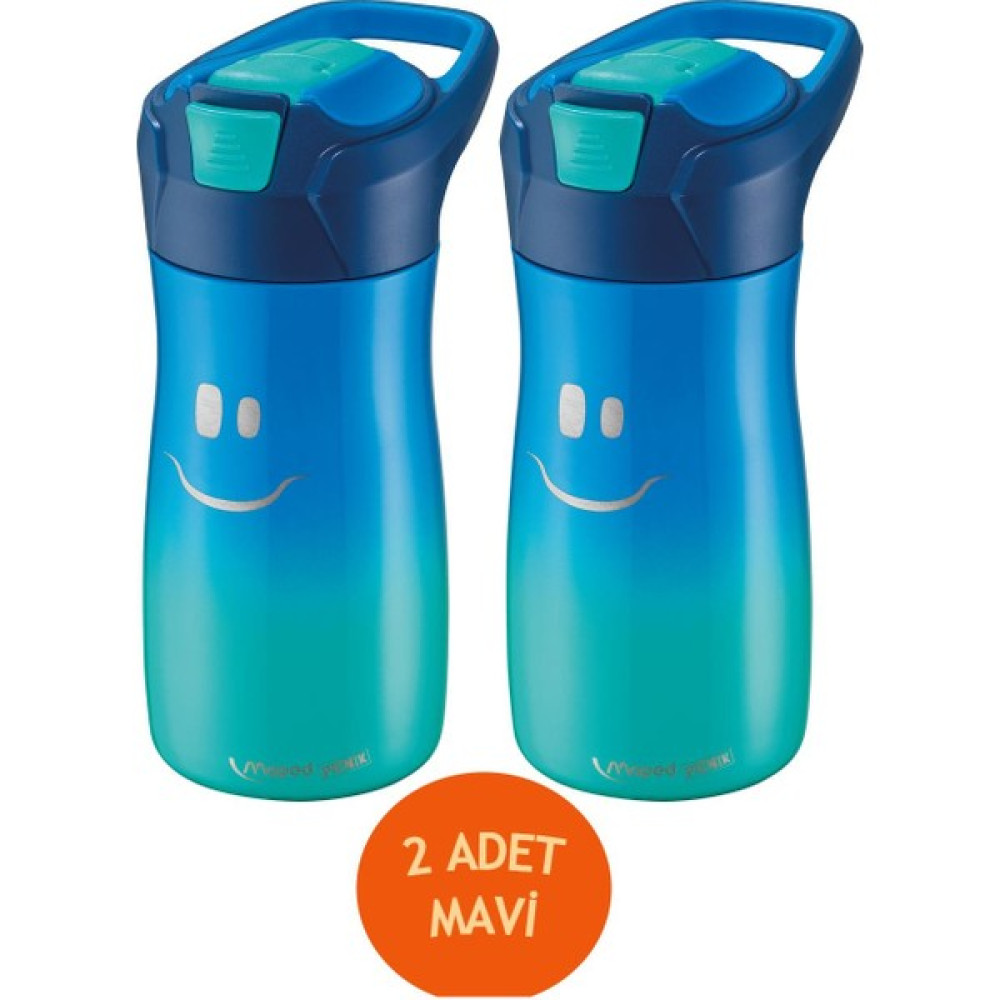 Maped Matara Picnik 580 ml Çelik Gülen Yüz 2 Li Set Mavi Suluk Fiyatı