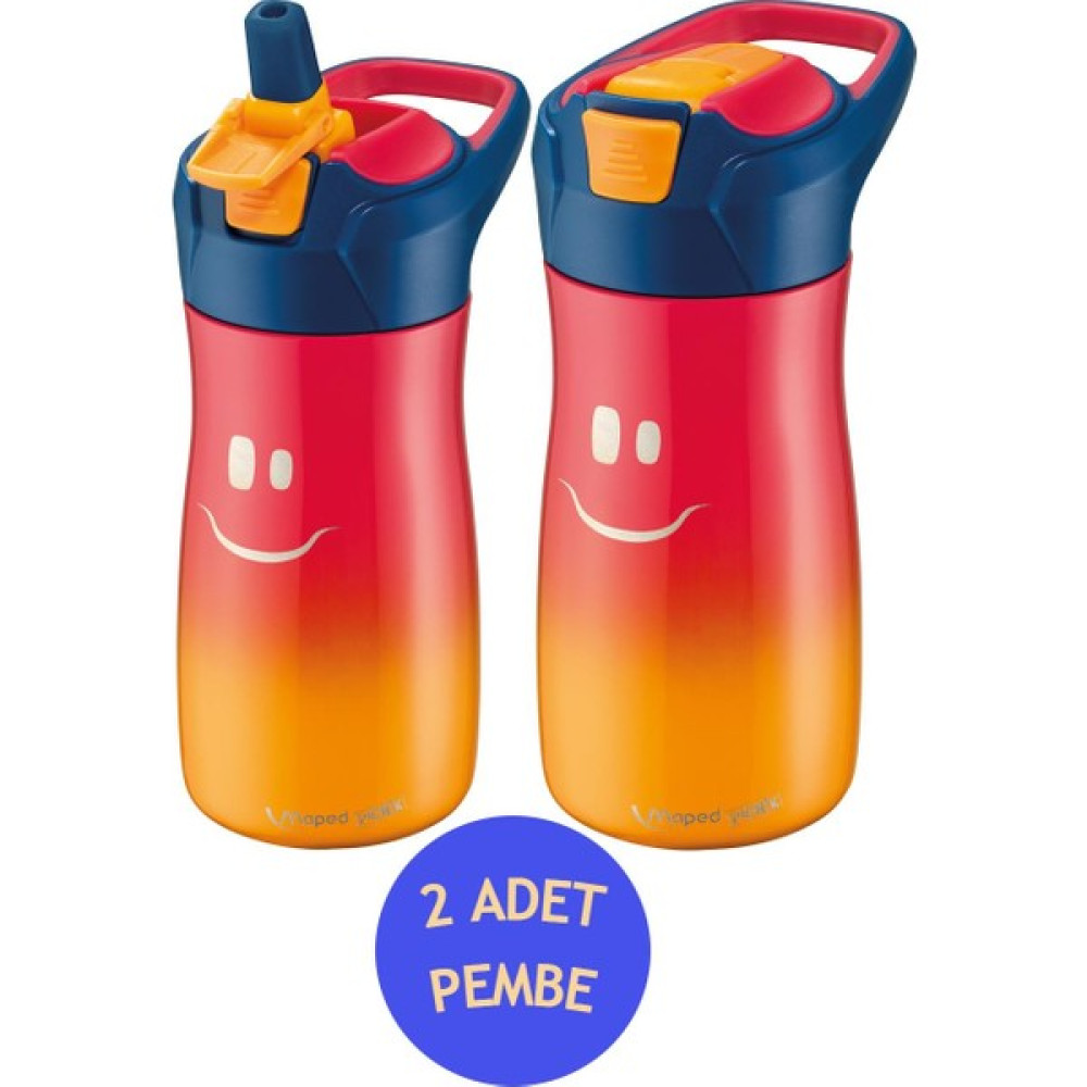 Maped Matara Picnik 580 ml Çelik Gülen Yüz 2 Li Set Pembe Suluk Fiyatı