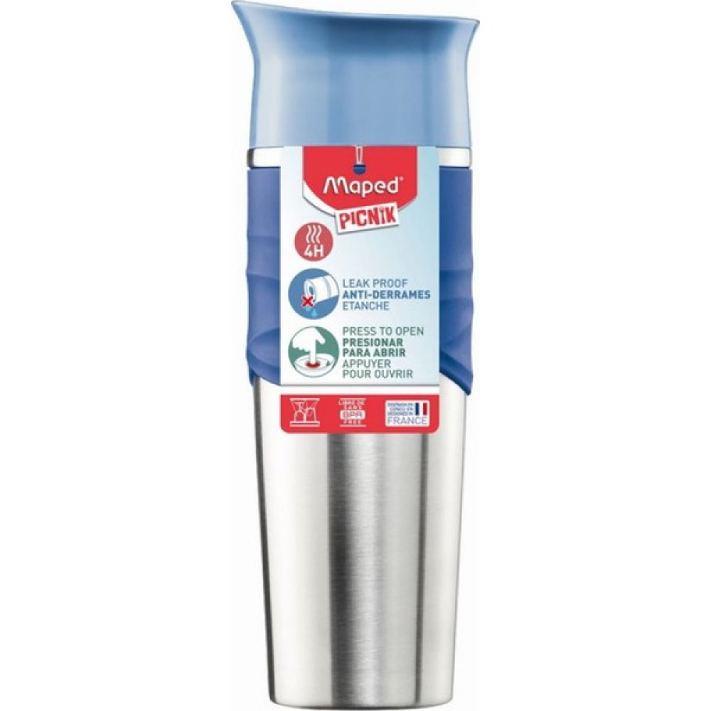 Maped Picnik 320 ml Mavi Çelik Termoslu Matara 871903 Suluk Fiyatı