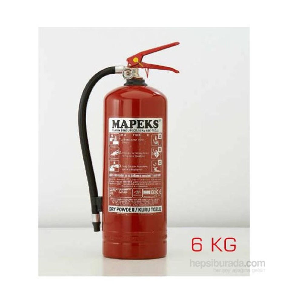 Mapeks Yangın Söndürme Cihazı 6Kg 4 Yıl Dolum Garantili Trafik Malzemeleri Fiyatı