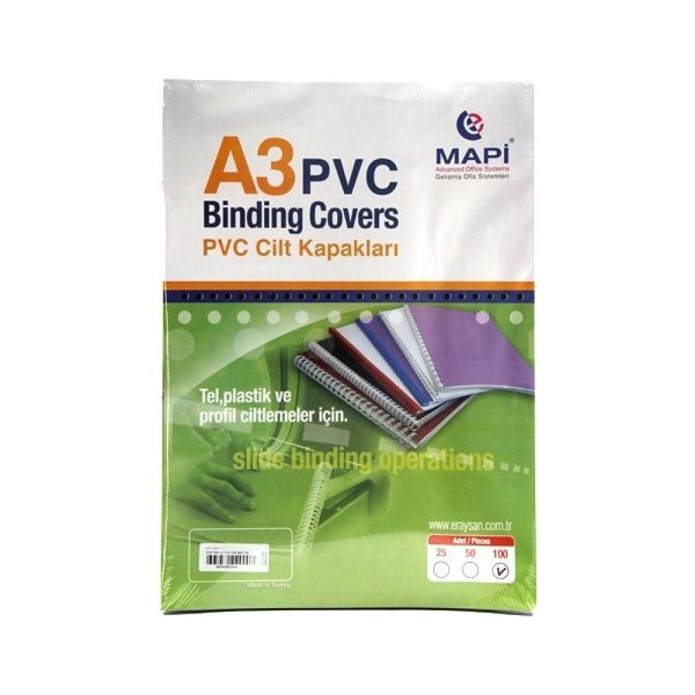 Mapi Pvc A3 160 Micron Cilt Kapagi 100'lü Renk - Mavi Oto Boyaları Fiyatı