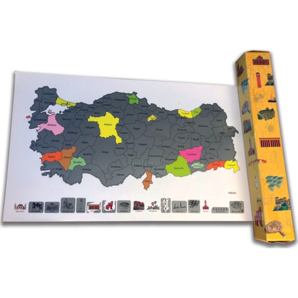 Mapofx Gez - Kazı Harita - Kazınabilir Türkiye Haritası - Scracth Map Harita & Küre Fiyatı