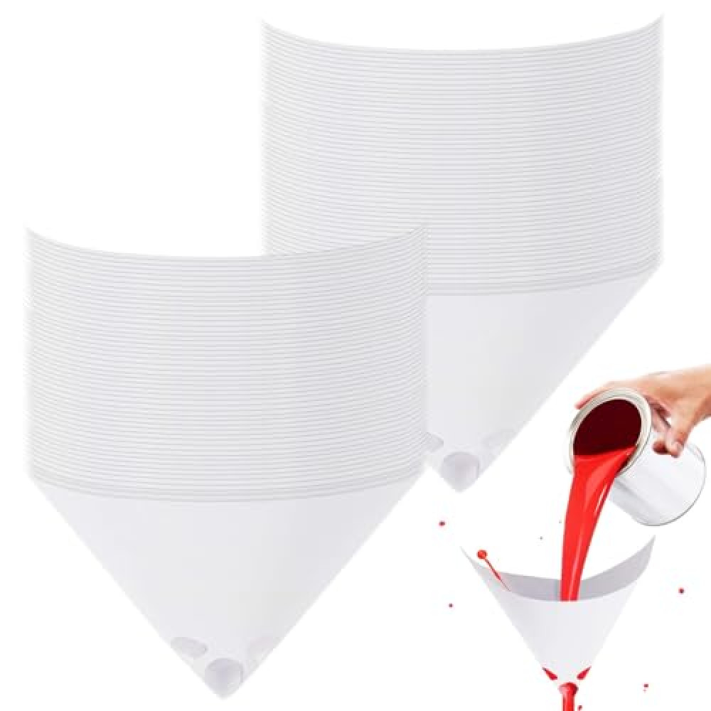 MAQIHAN 100PCS Paint Strainers Paper Cone Paint Mixing Cup Strainer Fine Mesh Filters Funnel Filter Disposable Spray Gun Sprayer Accessories Automotive Body Repair Paint Tools & Equipment Car Paints Fiyatı