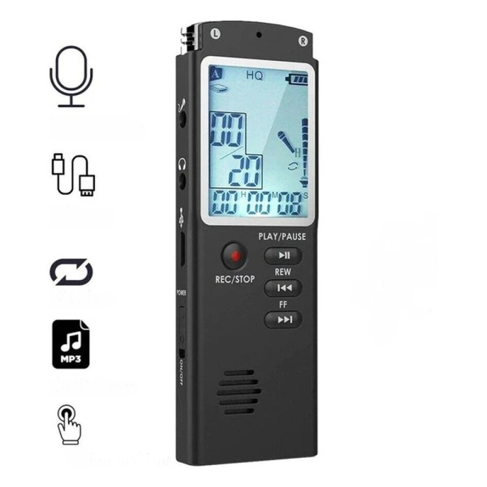 Mara Elektronik Nesil Profesyonel Dijital Ekranlı Ses Kayıt Cihazı Kingboss Kb-40 - Siyah Ses Kayıt Cihazları Fiyatı