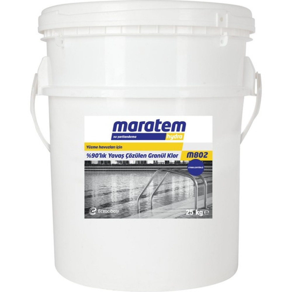 Maratem Eczacıbaşı - M802 %90'lık Granül Toz Klor 25KG Bahçe Malzemeleri Fiyatı