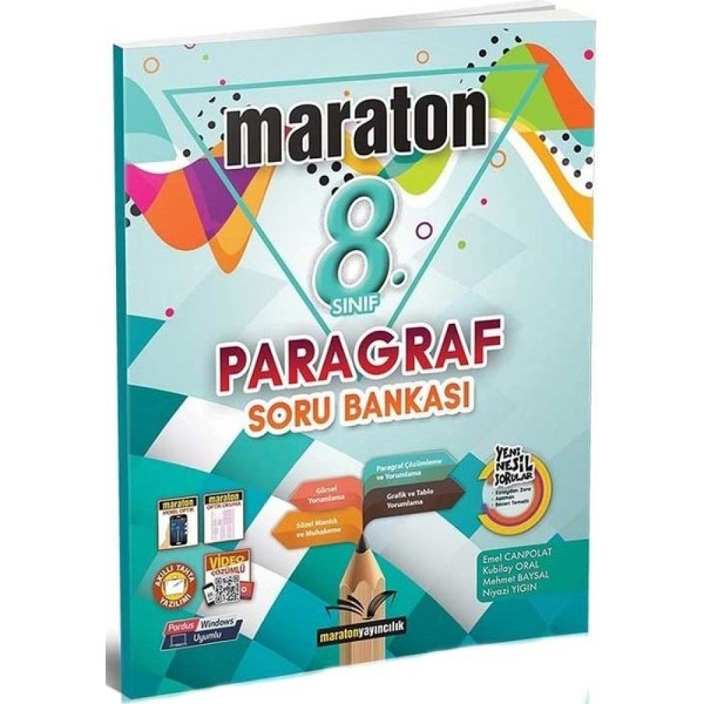 Maraton 8. Sınıf Paragraf Soru Bankası Kaynak Kitapları Fiyatı