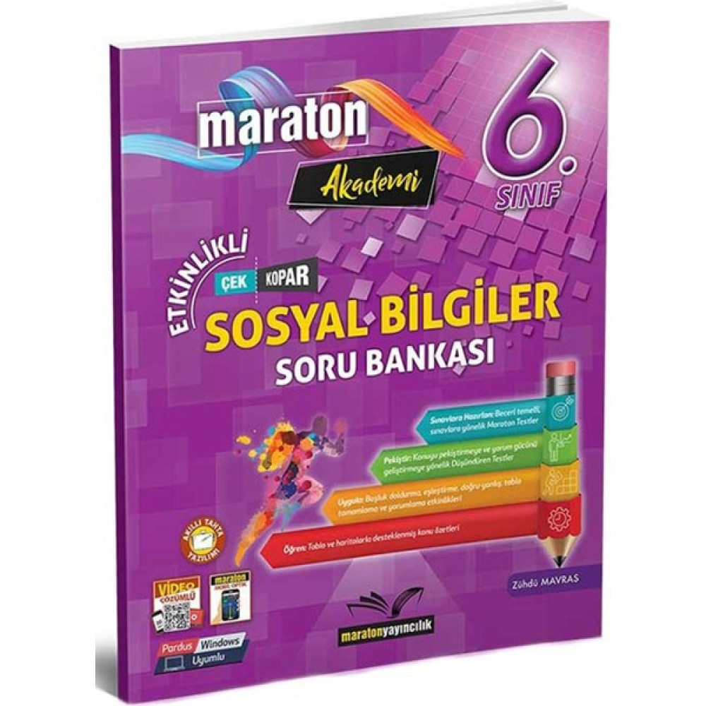 Maraton Yayıncılık Maraton 6.sınıf Etkinlikli Sosyal Bilgiler Soru Bankası Kaynak Kitapları Fiyatı